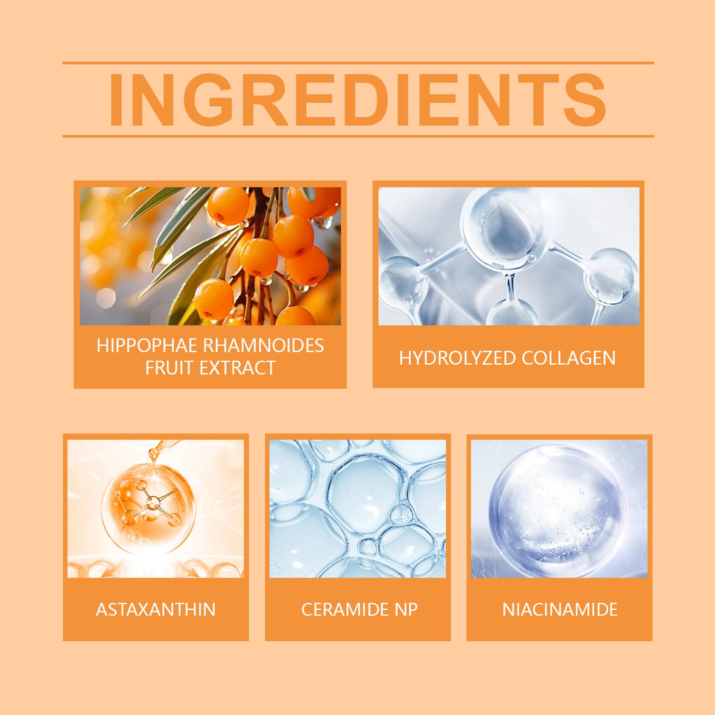 Astaxanthin Facial Essence Serum - Brightening and Hydrating Skin Care 50ml