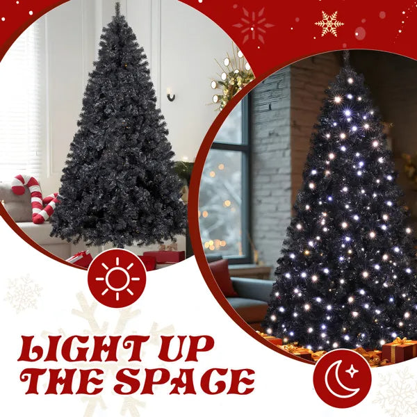 7.5 FT Pre-Lit Artificial Christmas Tree with 400 Lights & Remote Control