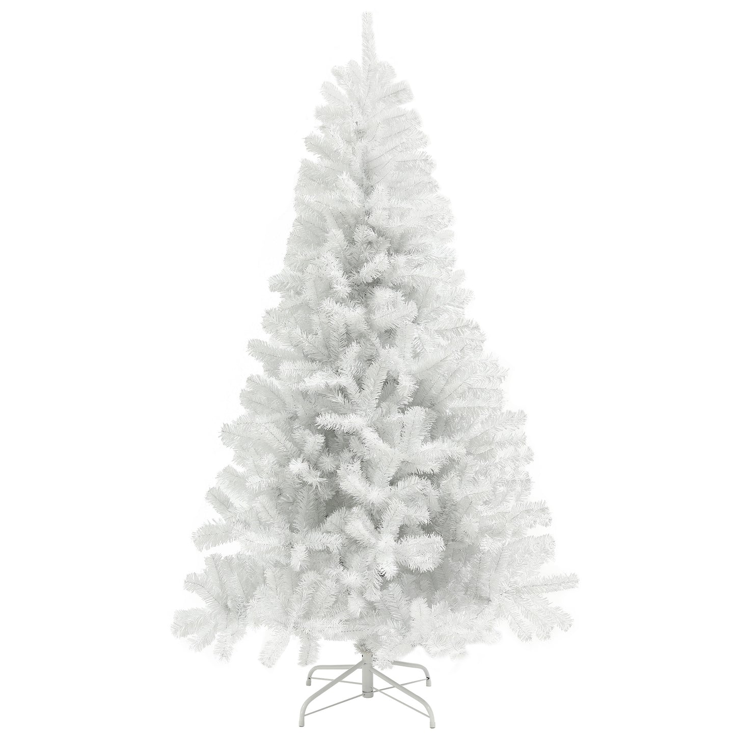 7.5ft White Artificial Christmas Tree with 1346 Branch Tips
