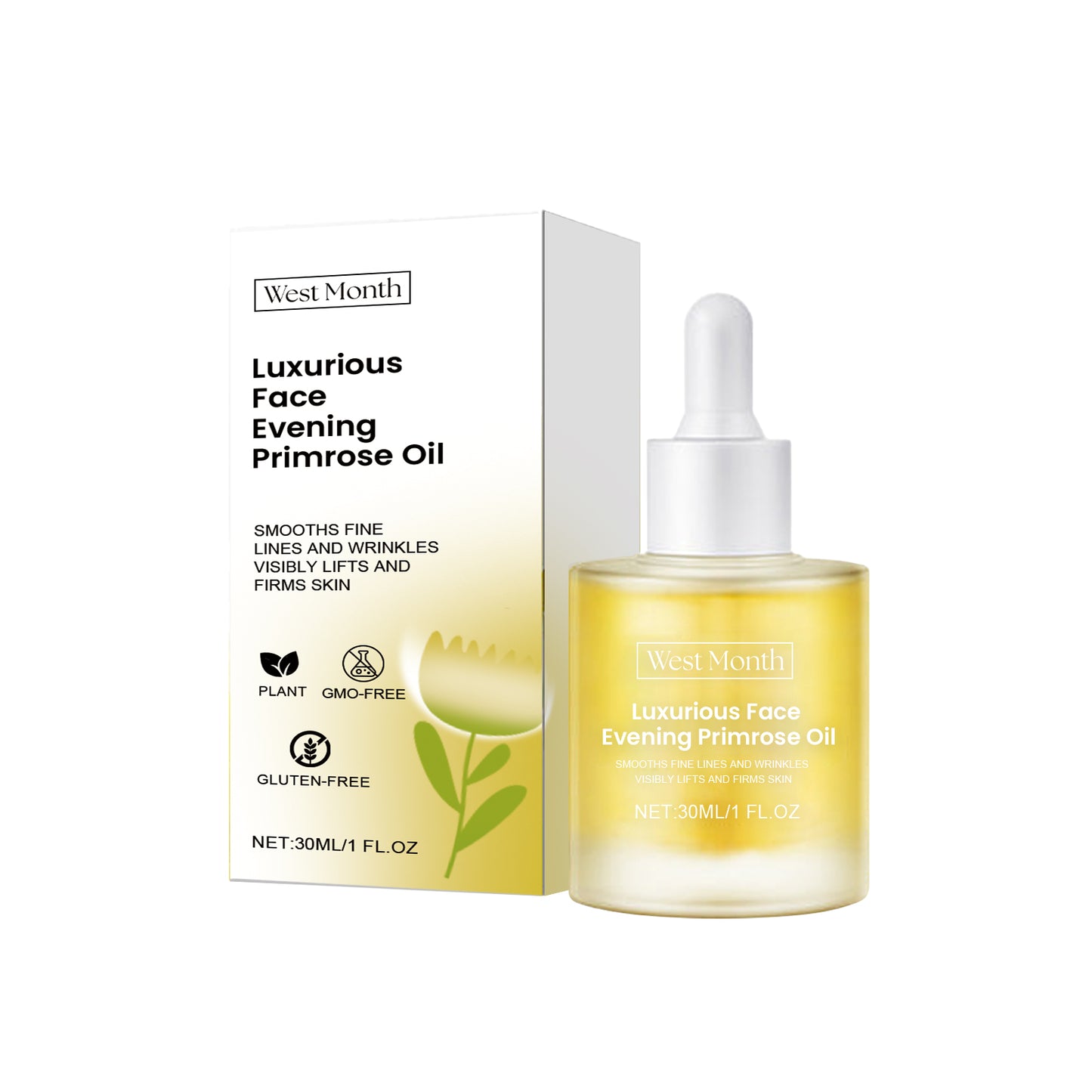 Evening Primrose Facial Essential Oil - Anti-Aging & Moisturizing Serum 30ml
