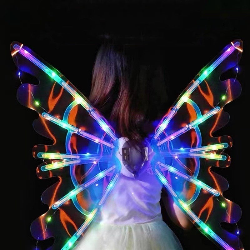 Children's Electric Luminous Butterfly Wings - Light Music Flapping Decoration