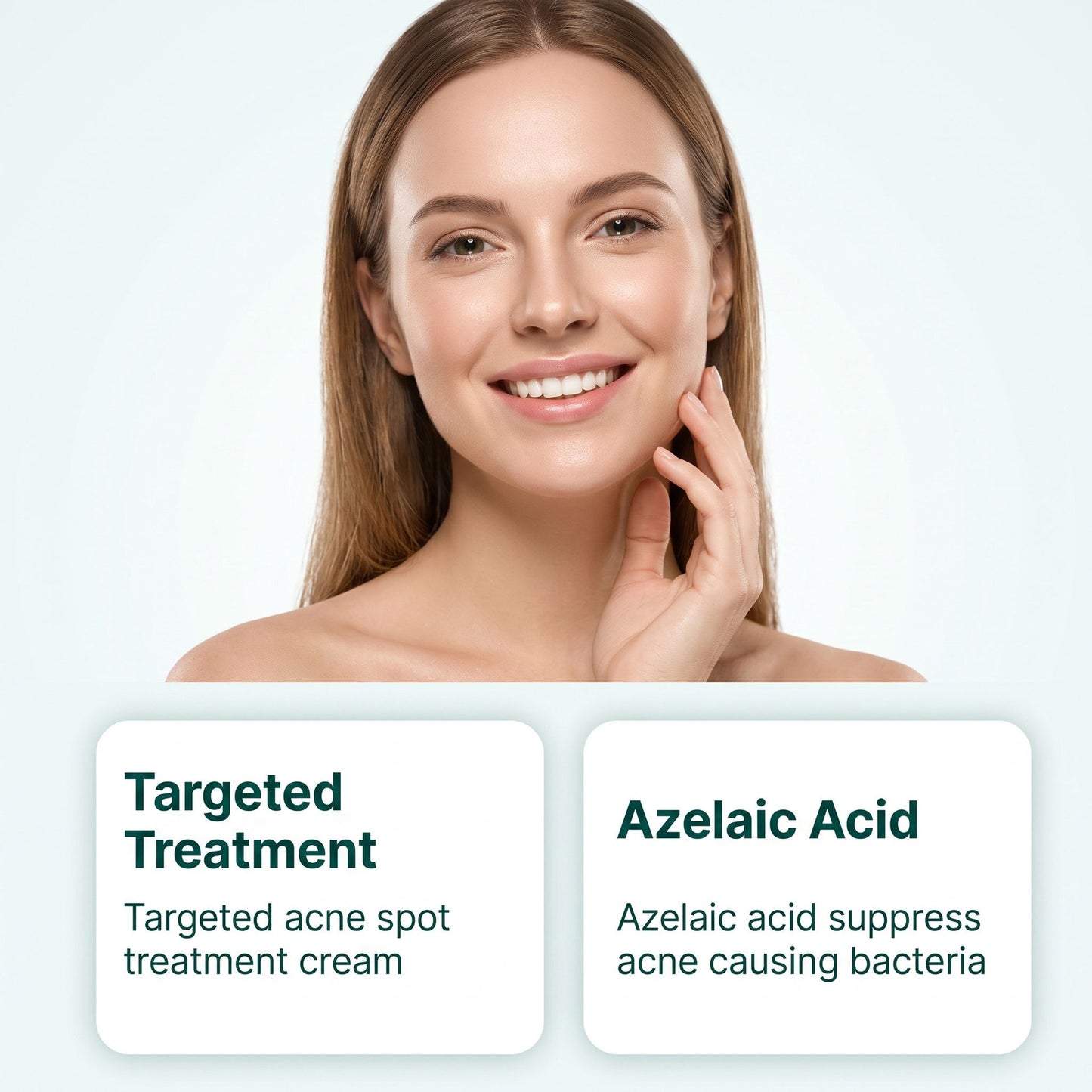 Acne & Pimple Treatment Cream 15G - Vitamin E & Azelaic Acid for Skin Care