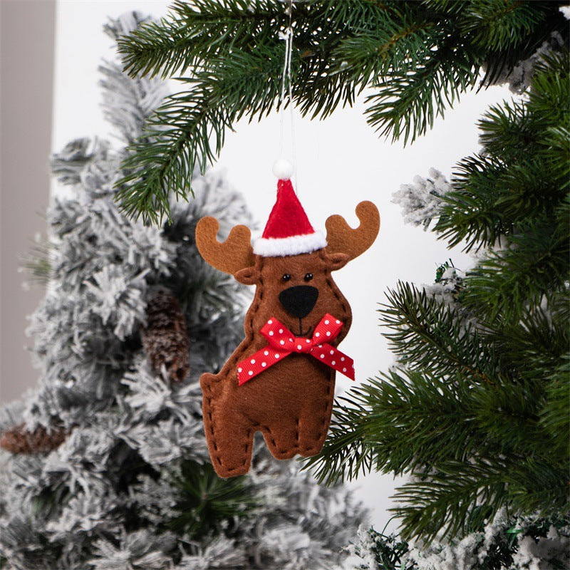 Christmas Reindeer Shape Pendant Set - Festive Holiday Decor