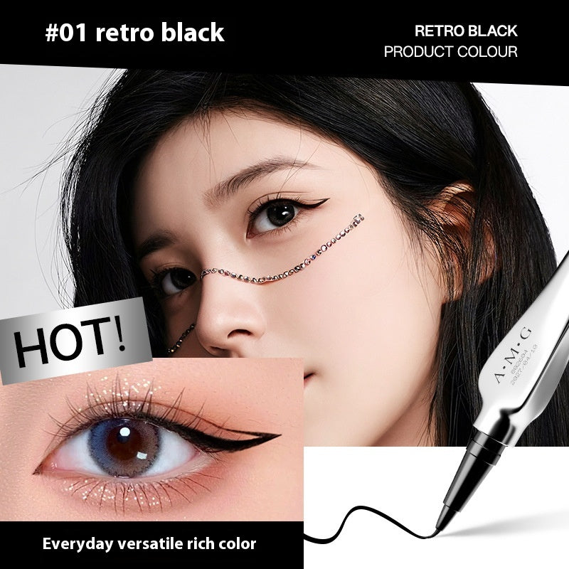 Waterproof Liquid Eyeliner - Fine, Quick-Drying, Non-Dizzy Makeup