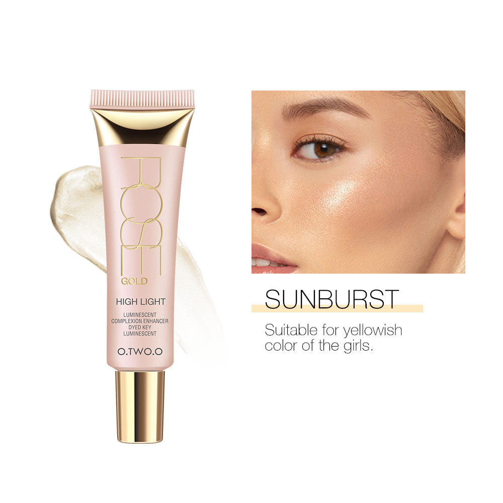 3D Contouring Facial Highlighter Set - Brightening Makeup Cream with 3 Colors