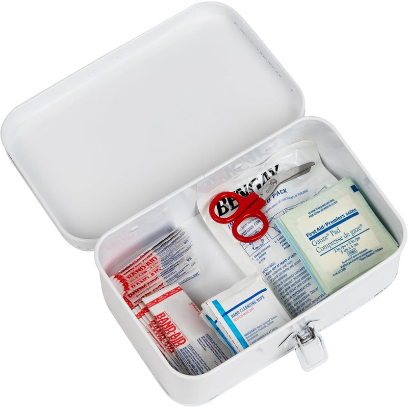First Aid Box, Emergency Kit, Medical Supply Organizer, Vintage,