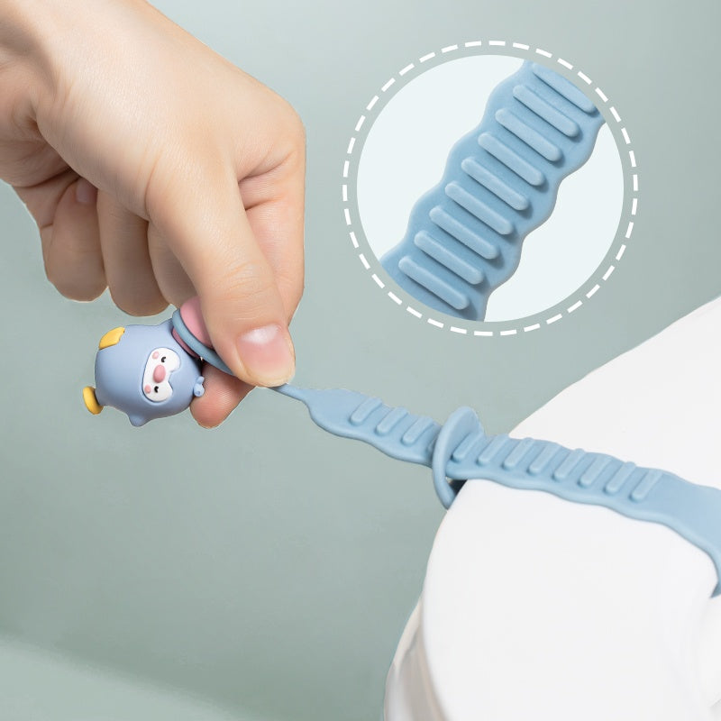 Toilet Lid Lifter Anti-Dirt Silicone Device for Bathroom, Multiple Colors