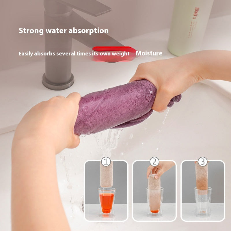 Multifunctional Thickened Absorbent Household Cleaning Cloth - Double Layer, 20x30cm
