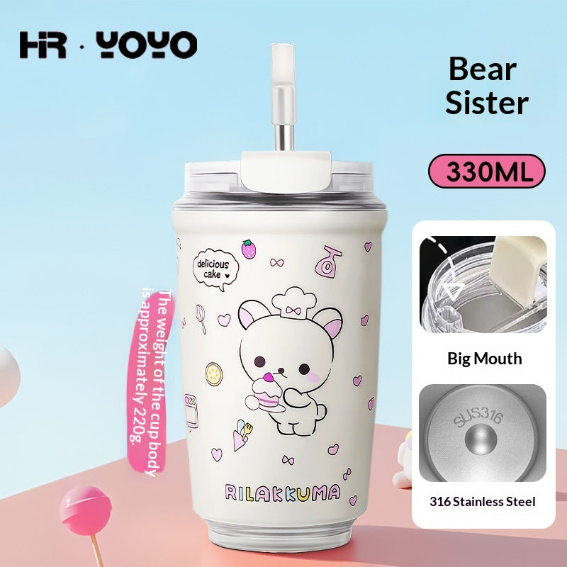 316 Stainless Steel Car Coffee Mug with Heat Retention - Portable & Leakproof