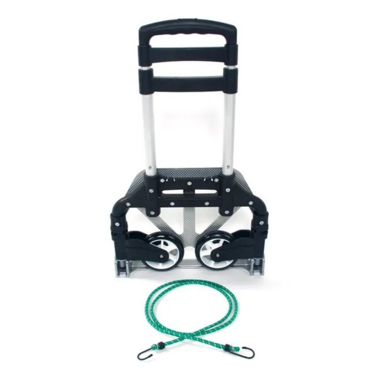 Portable Folding Aluminum Cart Dolly Trolley - Black