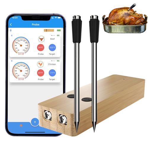 Wireless Bluetooth Cooking Thermometer for BBQ and Kitchen
