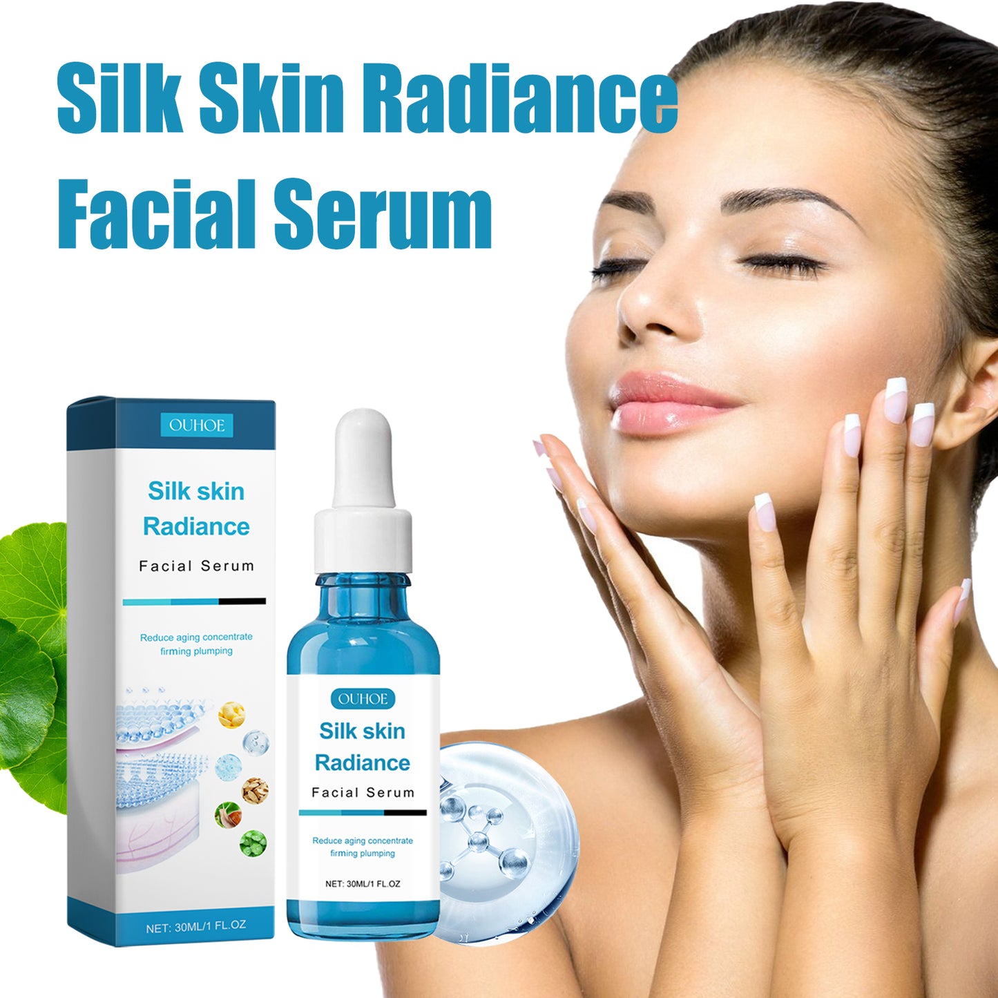 Silk Skin Radiance Facial Serum - Firming & Brightening Anti-Aging Essence