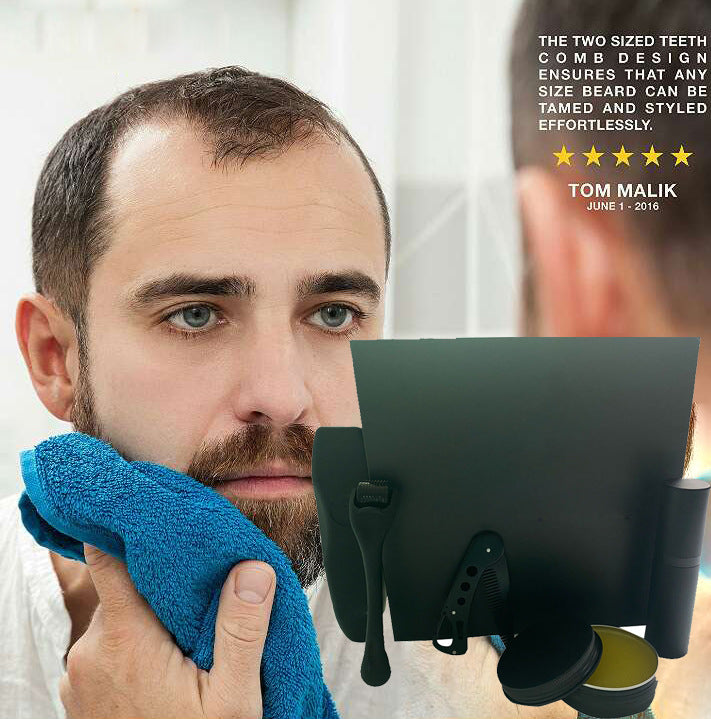 Beard Growth Microneedle Roller Kit