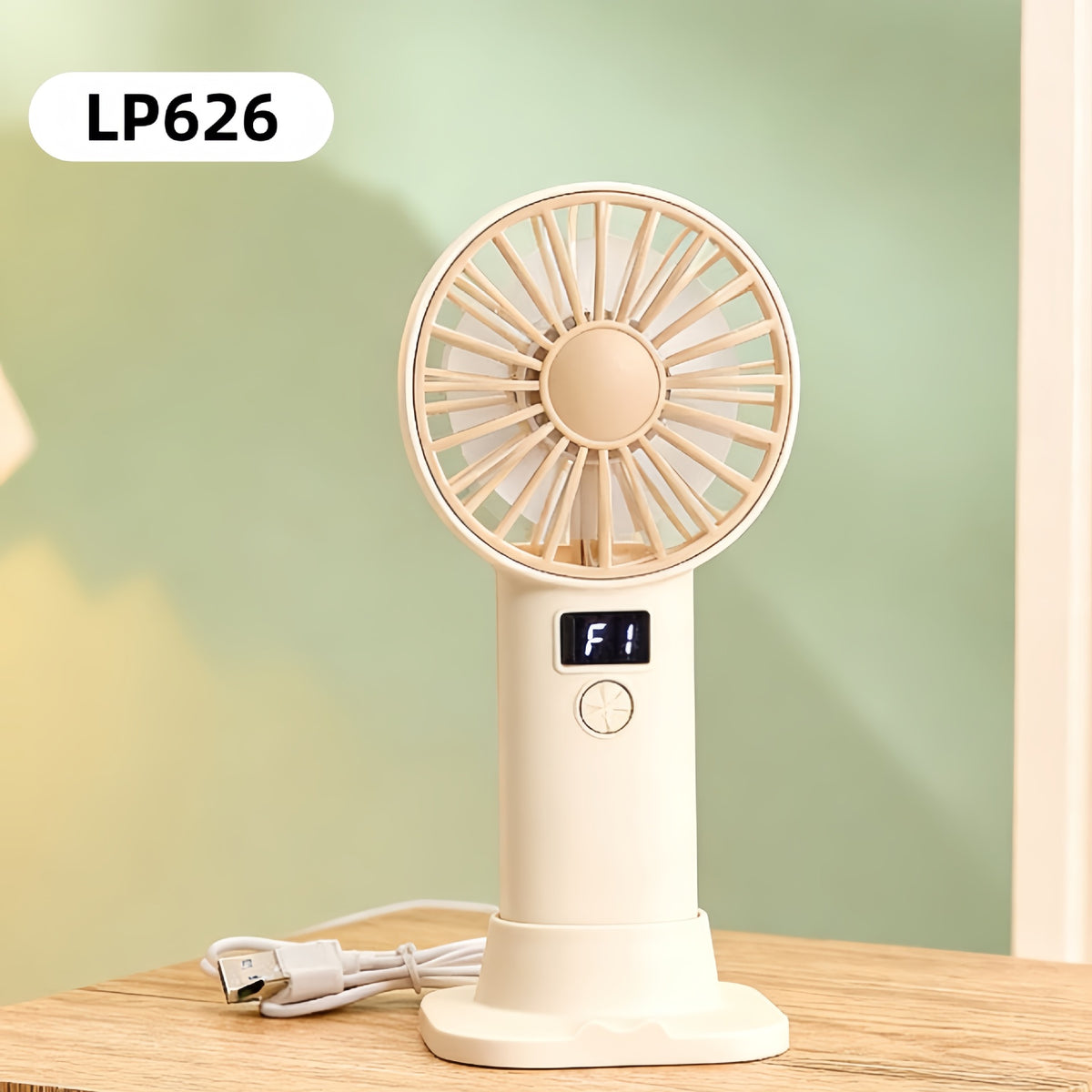 Digital Display Fan with Stepless Speed Control and Powerful Airflow