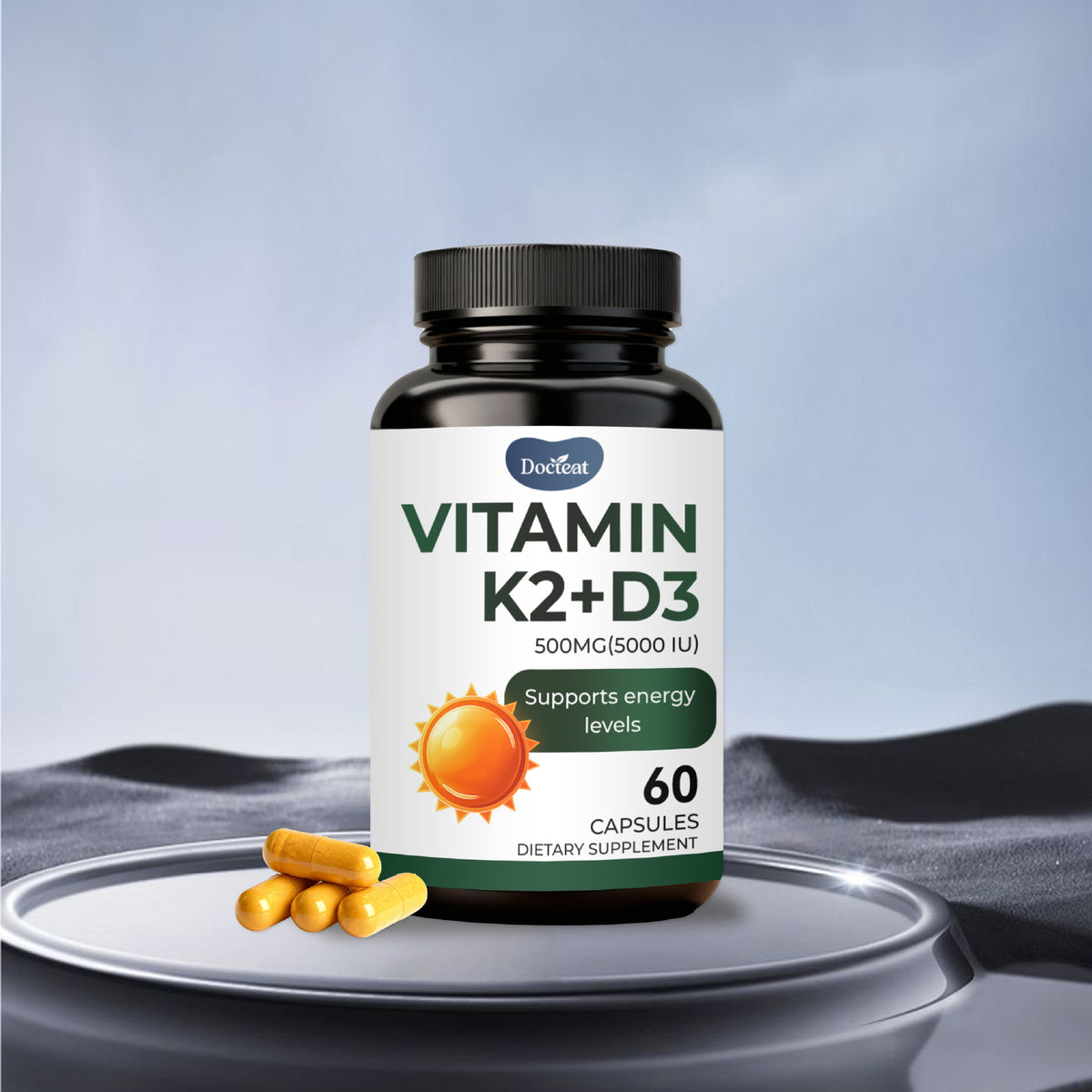 Multivitamin and Mineral Complex Capsules - 60 Count, Immune & Energy Support