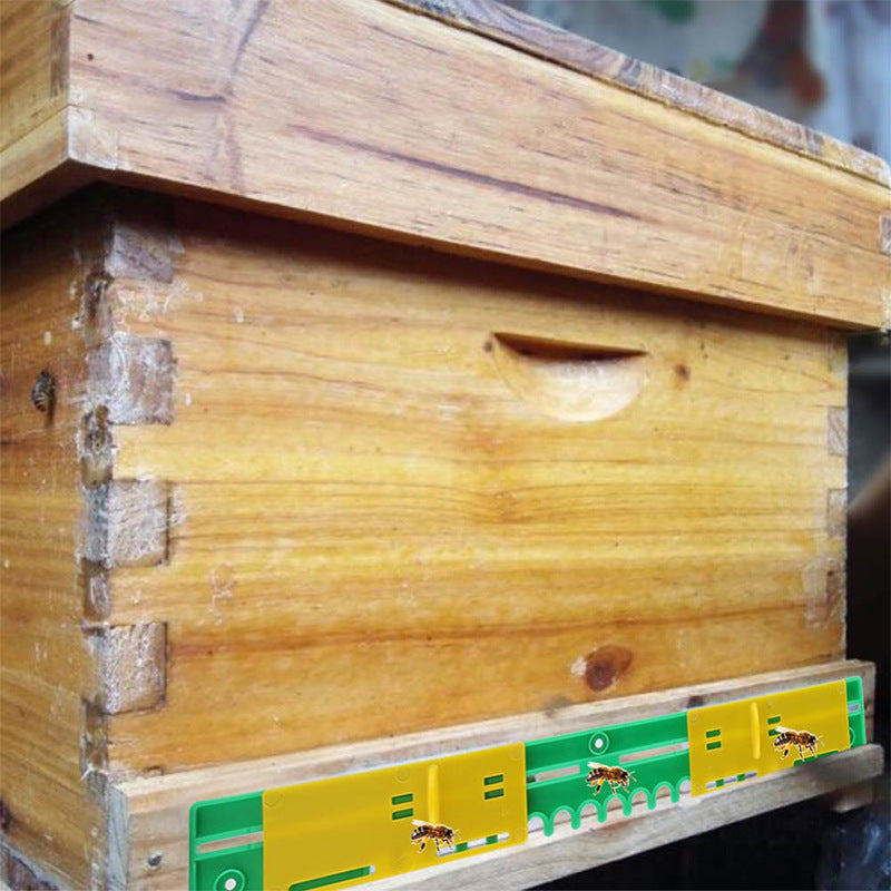 Bee Hive Entrance Escape and Anti-Theft Device - Double Opening Plastic Hive Guard