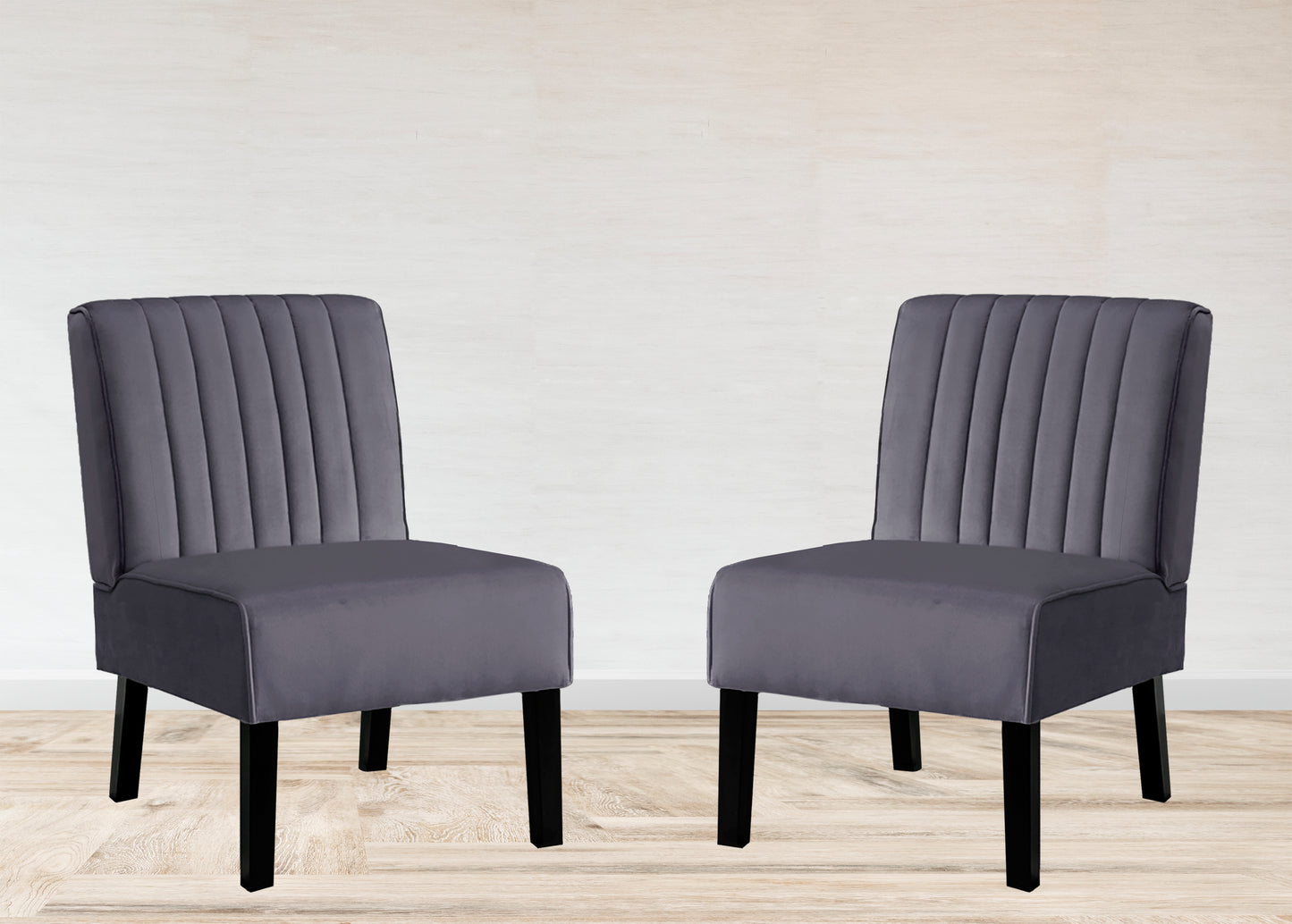 Reese Mid Century Modern Accent Chairs Set Of 2 With Minimalist