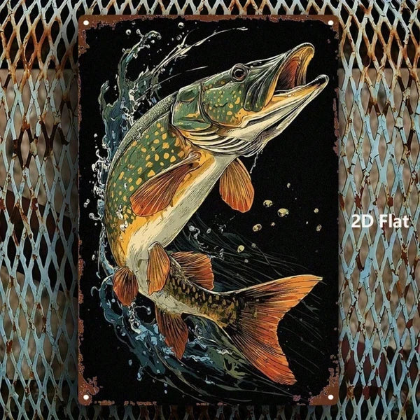 Metal Tin Wall Decoration - 20 cm x 20 cm Art Sign