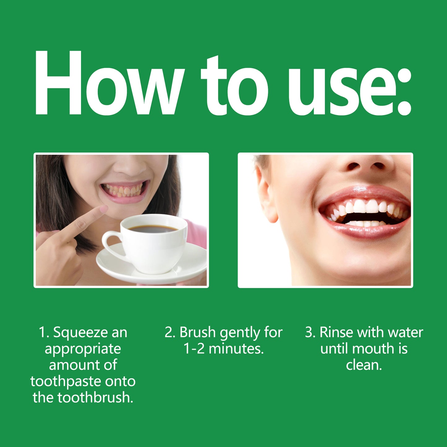 Whitening Toothpaste for Stain Removal and Gum Health - 100g