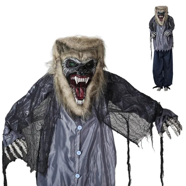 6.9ft Halloween Werewolf Outdoor Decoration with LED Lights