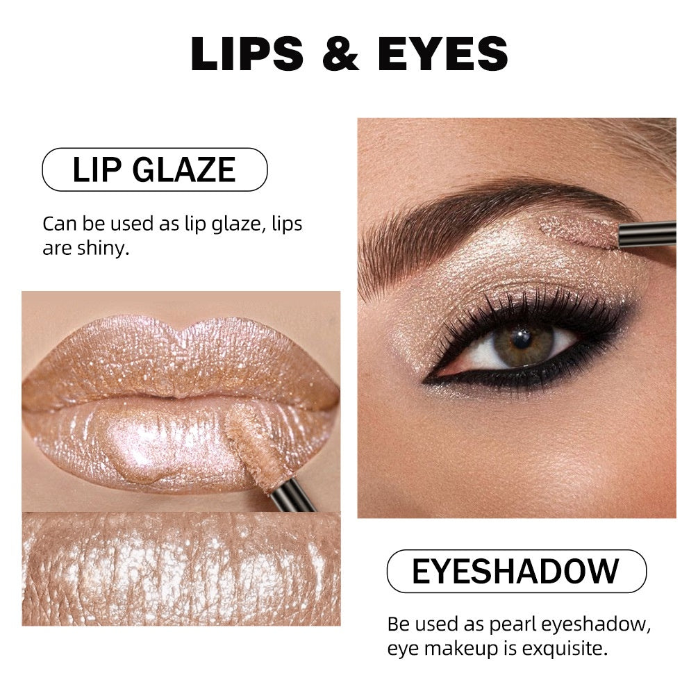 Liquid Lipstick and Eye Shadow Dual-Use Makeup Set - Waterproof & Long-lasting