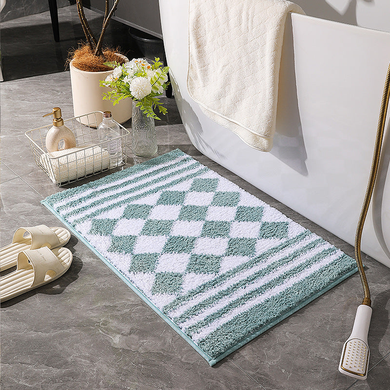 Non-Slip Absorbent Floor Mat for Bathroom - Thickened Woven Polyester