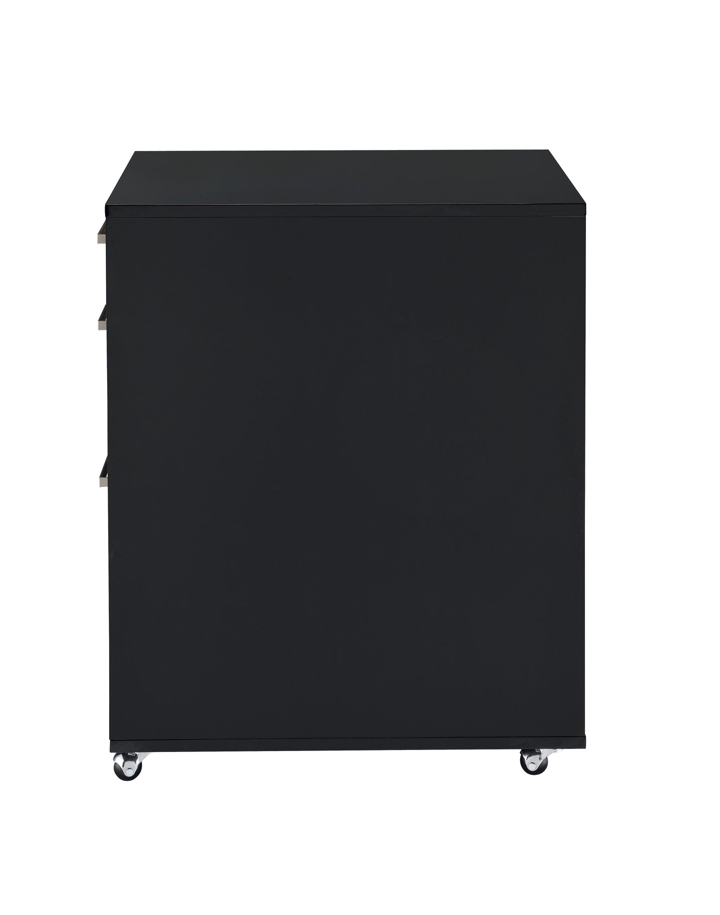 Black High Gloss & Chrome Finish Cabinet - Coleen