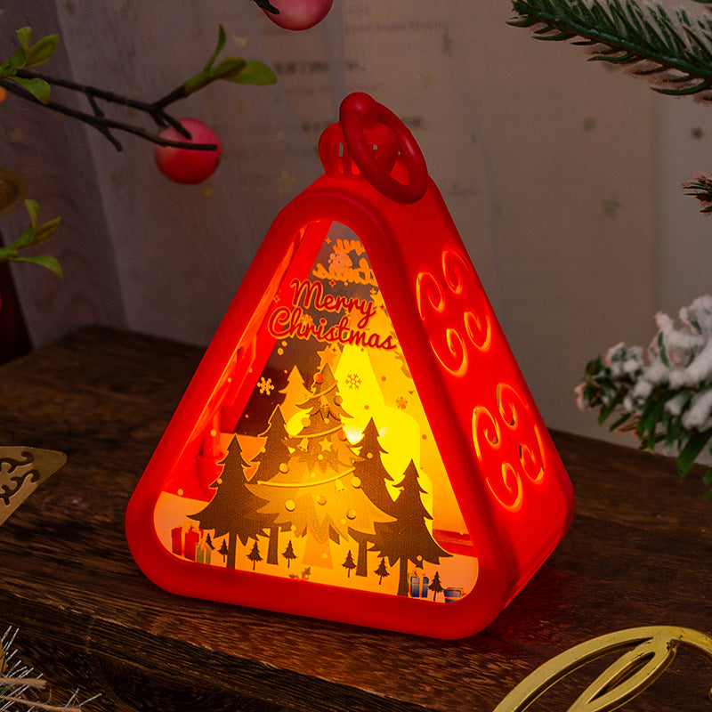 Retro Electric Candle Lamp Christmas Decorations Luminous Ornaments