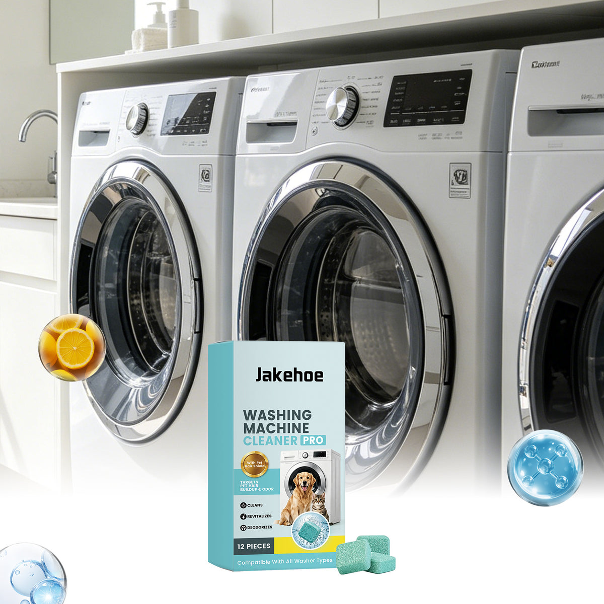 Laundry Stain Remover Tablets for Washing Machines – 12 Pieces