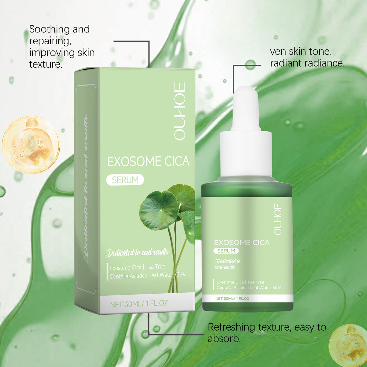 Facial Moisturizer with Eyelash Growth Serum - 30ml