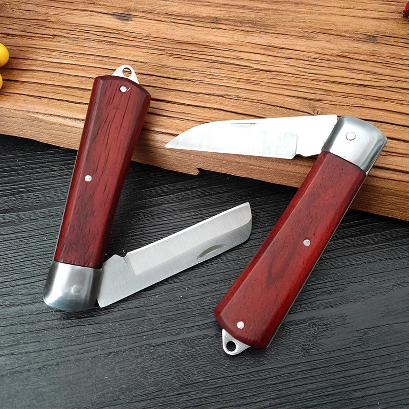 Stainless Steel Grafting Knife Set with Wooden Handles - Garden Fruit Tree Pruning Tool
