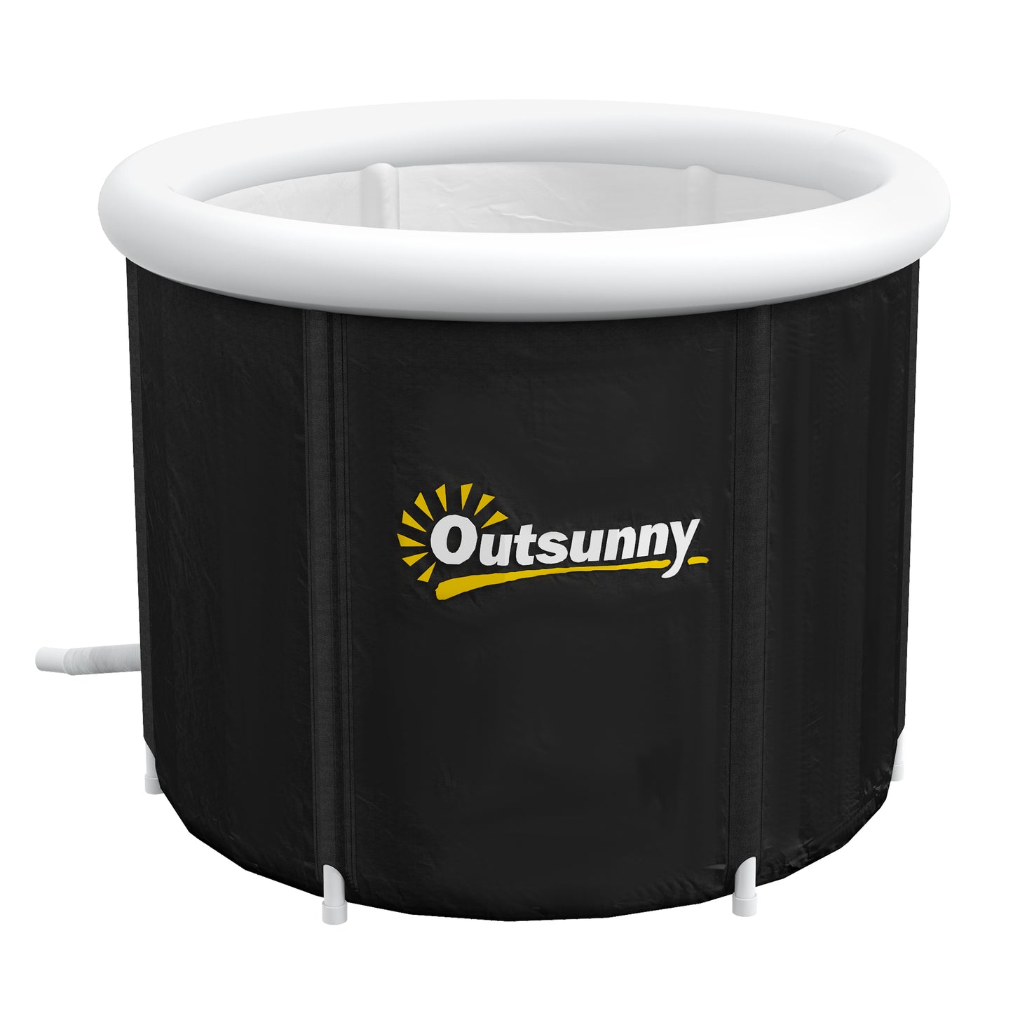 Portable Cold Plunge Tub for Athletes Recovery - Black