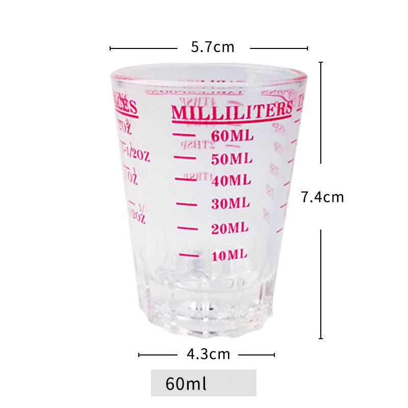 Lead-Free Italian Glass Graduated Measuring Cup for Kitchen & Home Use