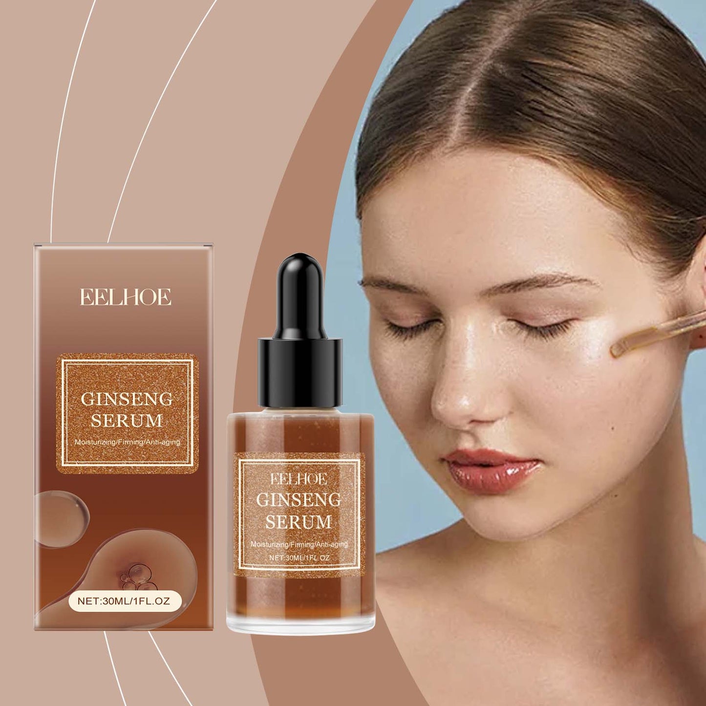 Anti-Wrinkle Firming Face Serum with Vitamin E and Peptides - 30ml