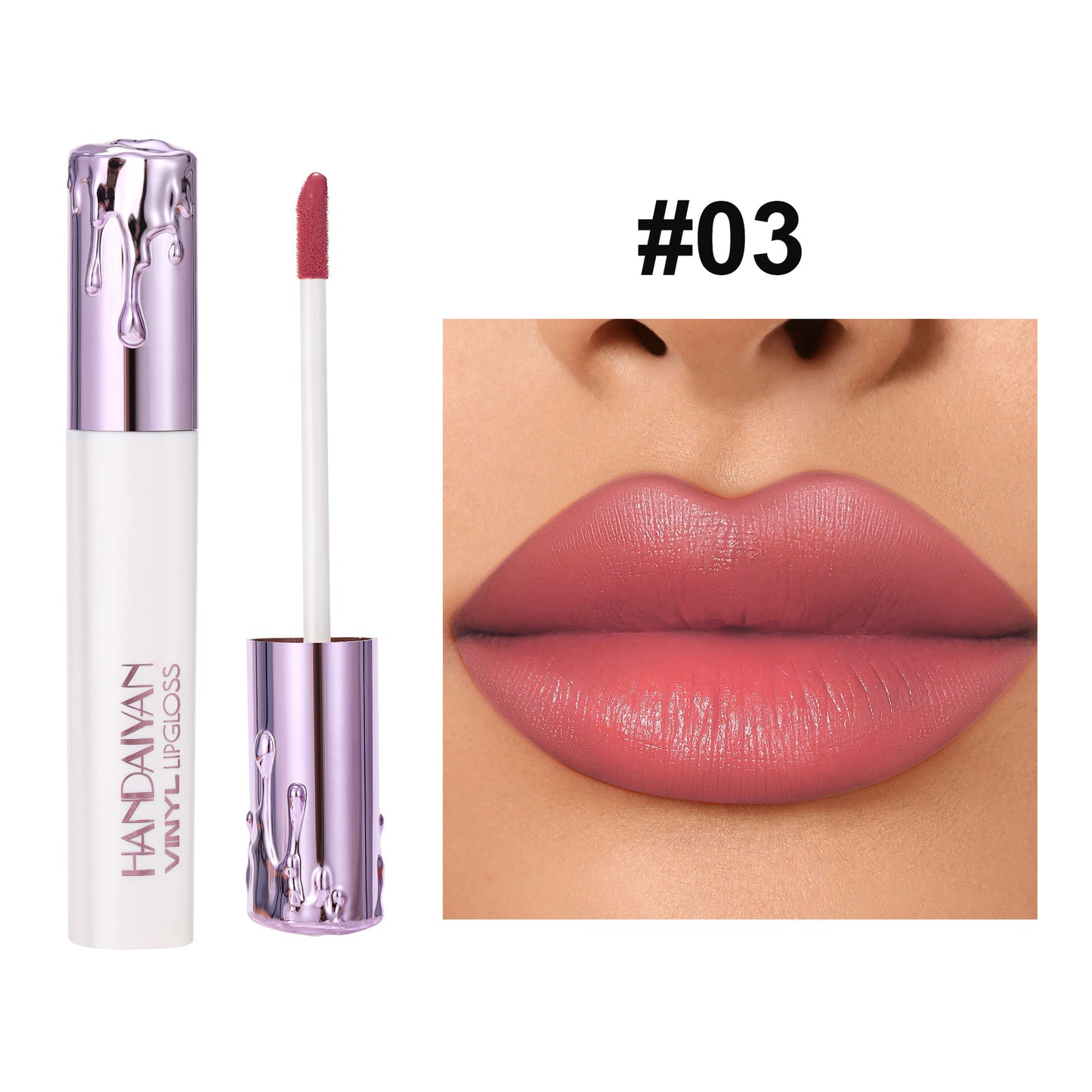 Matte Lip Gloss Long Lasting Waterproof No Stain on Cup - Moisturizing Lip Lacquer