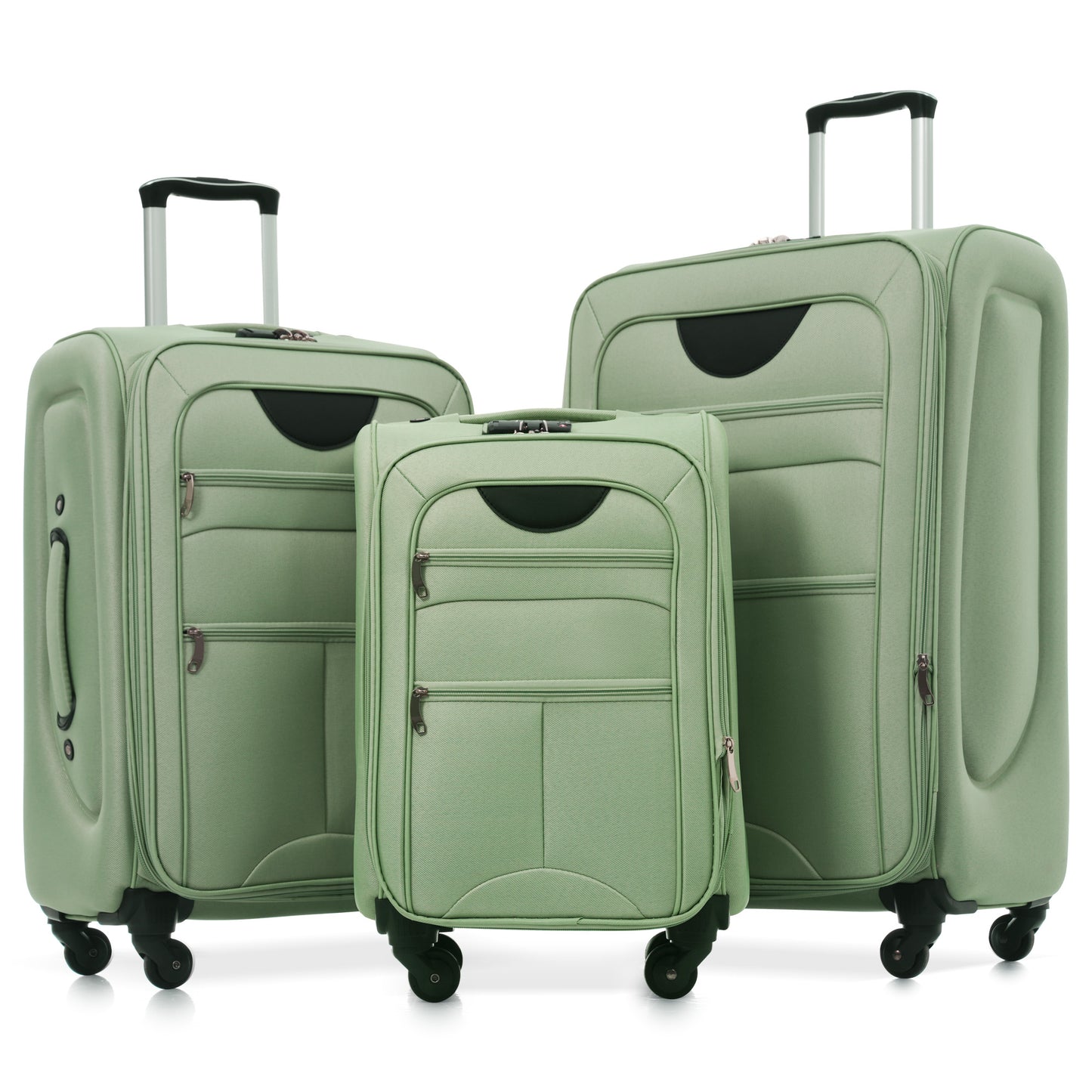 Expandable 3-Piece Softside Luggage Set - Light Green