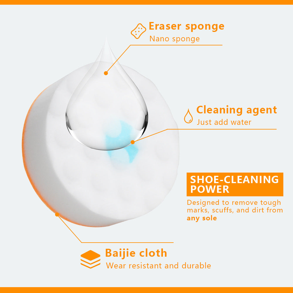 Multi-Purpose Household Cleaning Sponge Bar - Orange, 5.5x2cm, 10-Pack