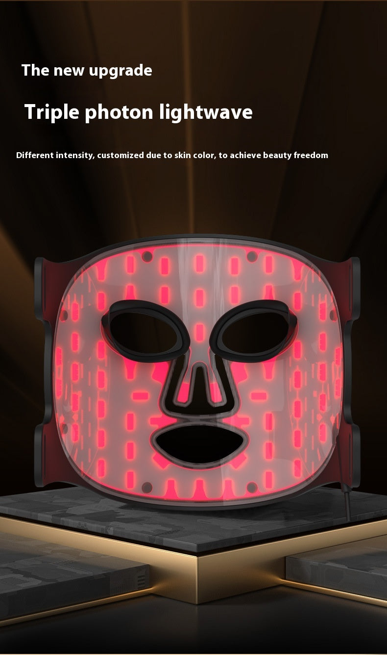 Photon Facial Mask LED Lamp for Skin Rejuvenation and Wrinkle Reduction