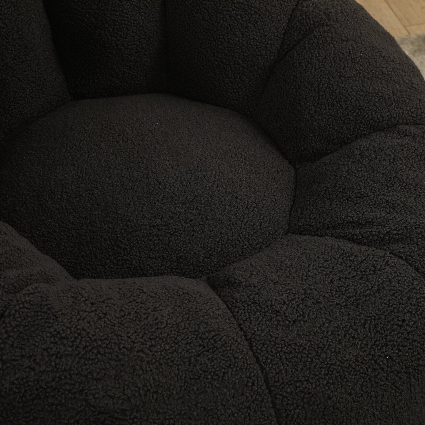 Bean Bag Chair, Sofa Chair With Armrests Stuffed High-Density Foam,