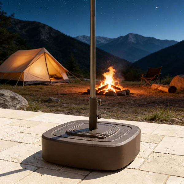 Outdoor Umbrella Base with Wheels - Fits Up to 13.1' Umbrellas