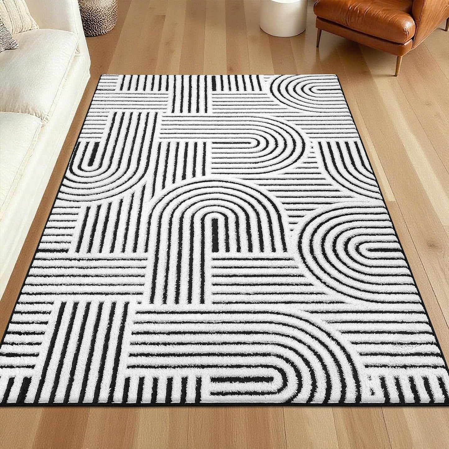 Minimalist Cashmere-Feel Home Rug - Modern European Style Carpet