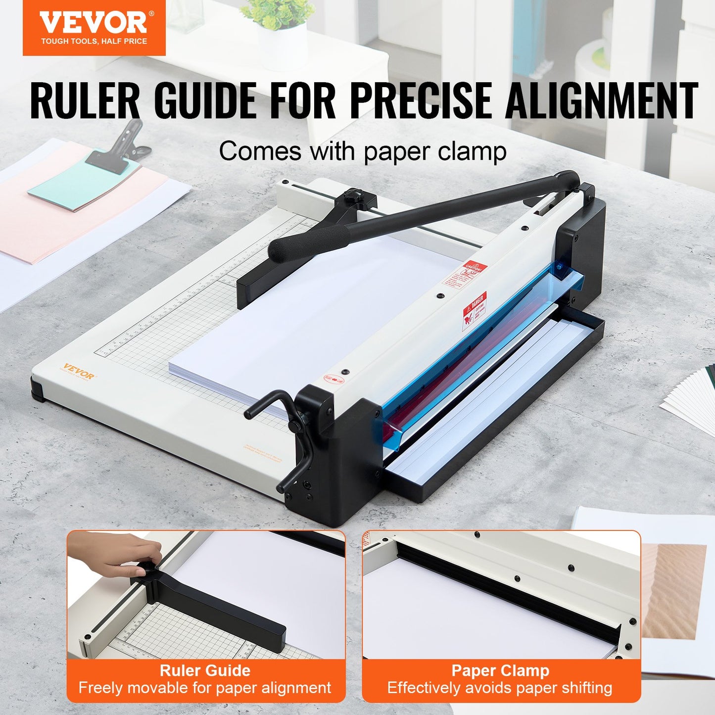 Heavy Duty Paper Cutter - 17" Industrial Guillotine Trimmer for A3 Paper