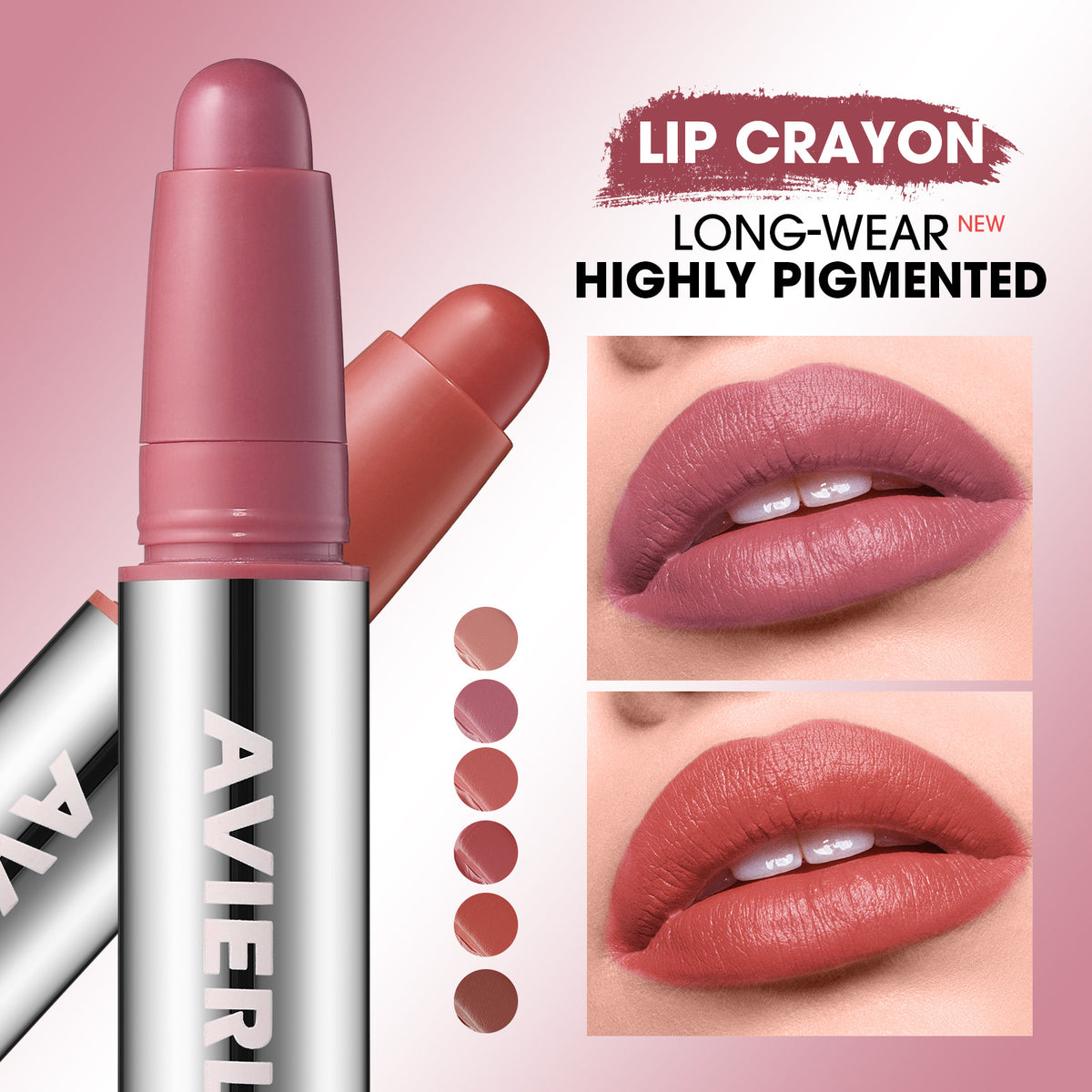 Long-Lasting Waterproof Matte Lipstick - Moisturizing Lip Color Set