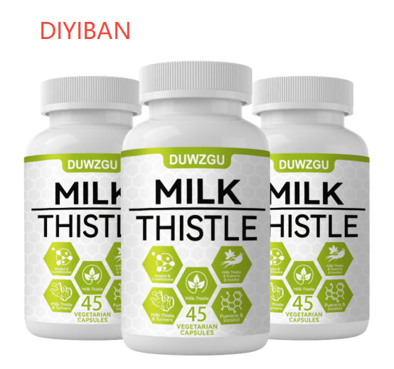 Milk Thistle Herbal Supplement Capsules