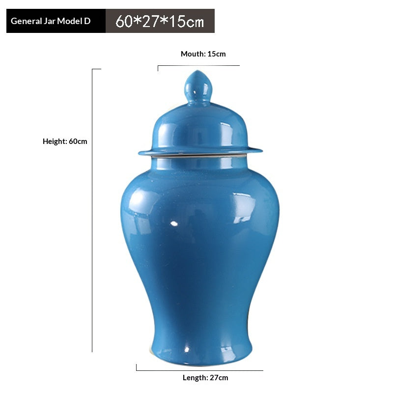 Chinese-Style Ceramic Vase Jar Home Decor - Multiple Sizes