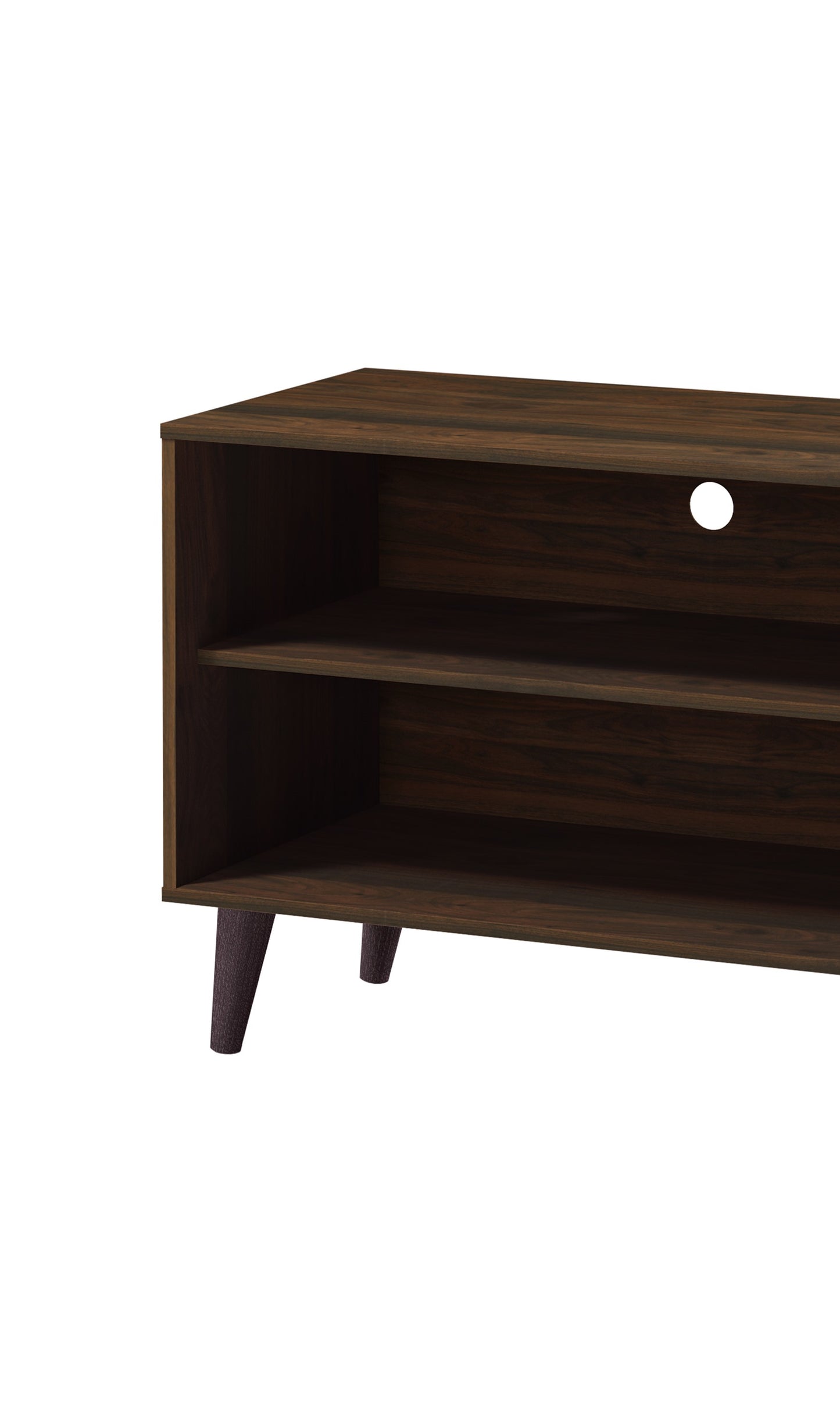 Amidon TV Stand For TVs Up To 63 , With 2 Storage Shelves& 1 Cabinet,