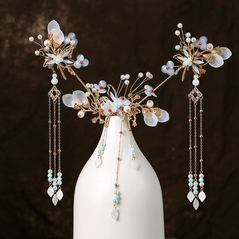 Vintage Butterfly Hair Comb Set - Alloy Hairpin Accessories