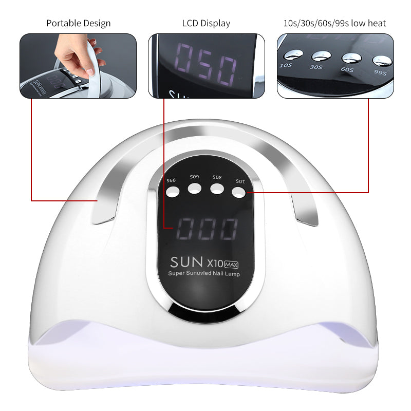 Professional UV LED Nail Lamp - Fast-Curing Gel Nail Dryer with Sensor
