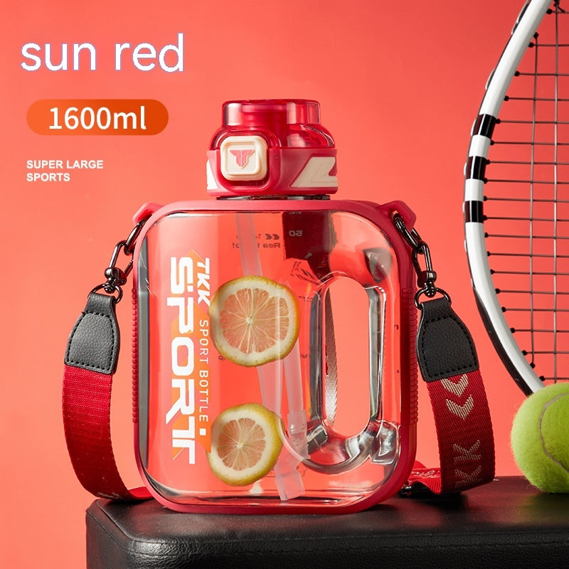 Large Capacity Water Bottle for Outdoor Sports - High Temperature Resistant, Portable Barrel