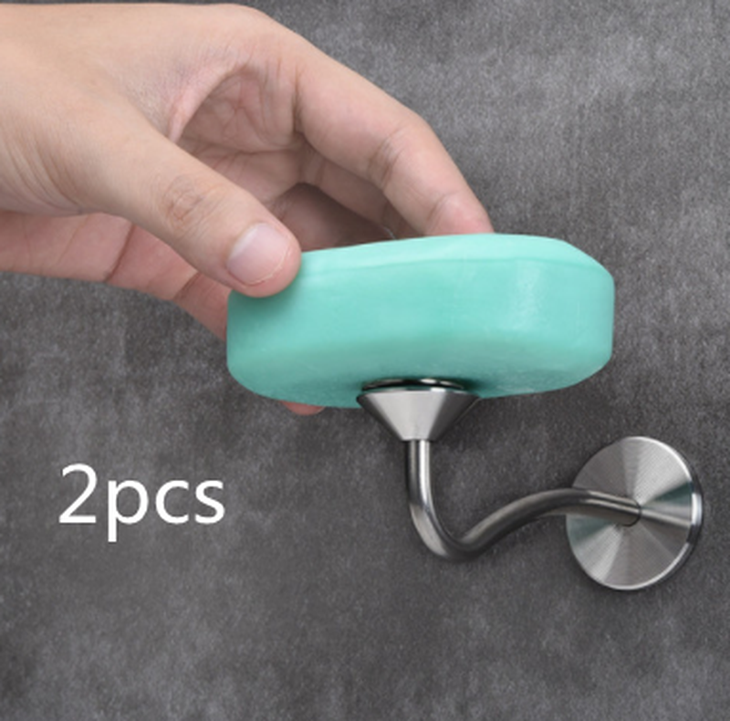 Magnetic Bathroom Soap Rack - No Drilling Stainless Steel Wall Mount Holder